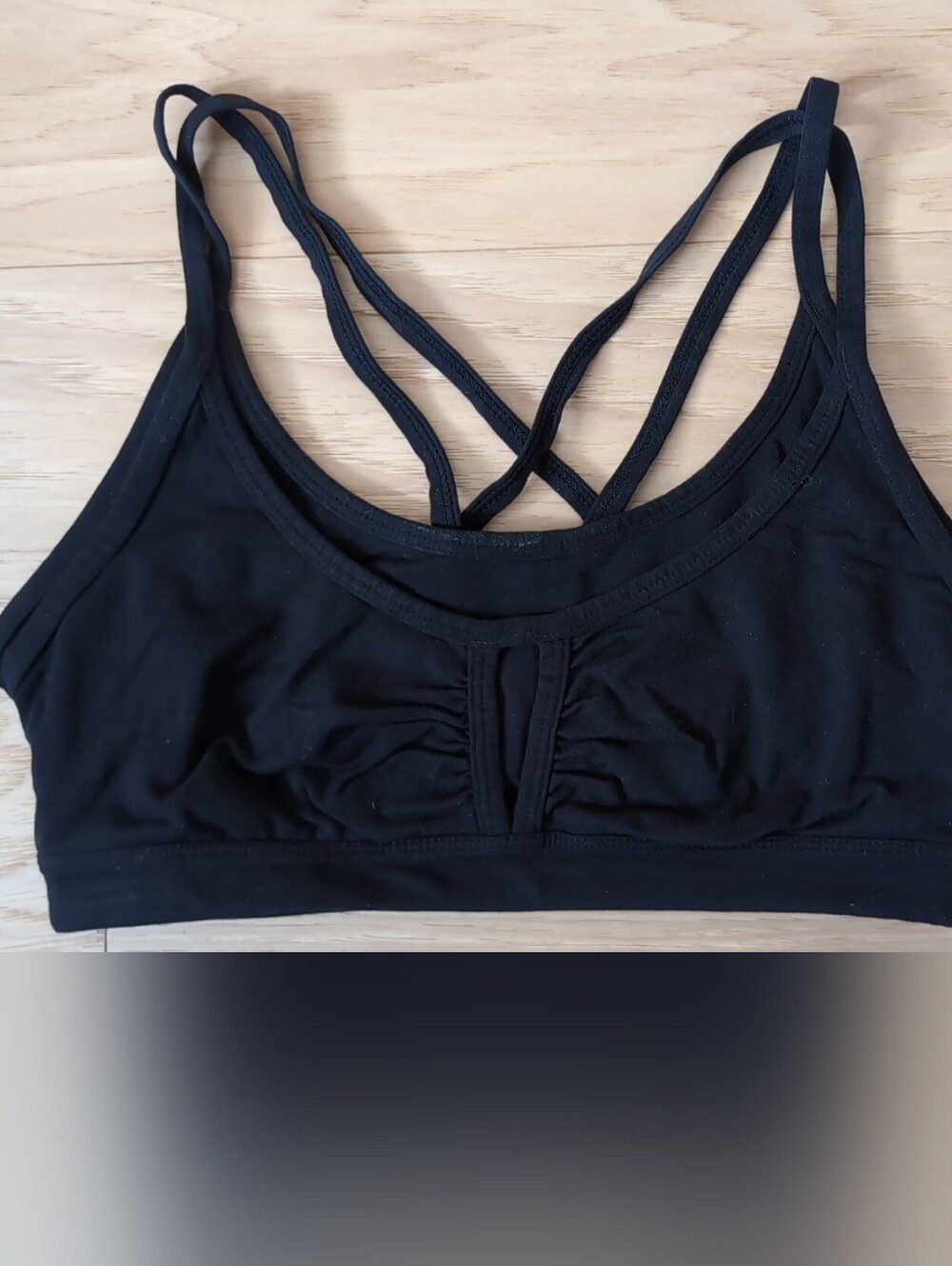 Prana Soleil Black Strappy Sports Bralette